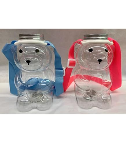 北京ユニバー限定　ハミクマLEDライト付きドリンクボトル Amazon｜光る！ドリンクボトル クマボトル8個セット フタ付き